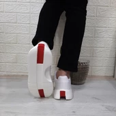 Bestof 544 Beyaz Fuspetli Kalın Tabanlı Spor Ayakkabı - 7