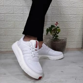 Bestof 544 Beyaz Fuspetli Kalın Tabanlı Spor Ayakkabı - 5