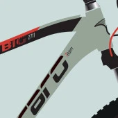 Carraro Big 2711 27,5"Jant 48 Cm 11 Vites HD Dağ Bisikleti Mat Yeşil Siyah Kırmızı - 2