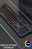 Torima TK-05 Kablolu Rgb Işıklı Gaming Klavye Siyah - 3