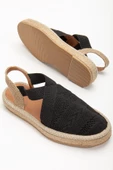 Sirena Siyah Triko Hasır Detaylı Espadril thumbnail 3