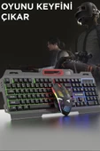 Torima TMK-06 Gaming Rgb Işıklı Kablolu Q Klavye ve Mouse Seti Siyah - 7