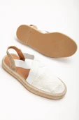 Sirena Beyaz Triko Hasır Detaylı Espadril - 2