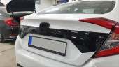 CIVIC FC5 2016-2021 IÇIN UYUMLU BAGAJ KAPAGI PLAKA ÜST KAPLAMASI PIANO BLACK thumbnail 4