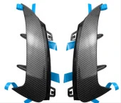 W177 A SERISI 2019+ SEDAN IÇIN  ARKA TAMPON BIÇAKLARI - 2 PARÇA - KARBON thumbnail 1