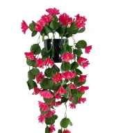 Nettenevime Yapay Çiçek Saksıda Sarkan Çiçek Fuşya Begonvil 60*25 thumbnail 2