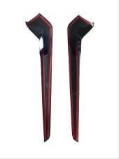 CIVIC FE1 2022 IÇIN UYUMLU  VITES KENAR KAPLAMA 2 PARÇA - PIANO BLACK thumbnail 3