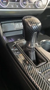 CIVIC FE1 2022 IÇIN UYUMLU  VITES KONSOL KAPLAMA - KARBON thumbnail 5