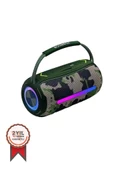 Torima Booms Box 360 Taşınabilir Rgb Ledli Bluetooth Hoparlör Usb-Tf Yeşil thumbnail 1