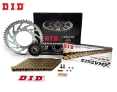 ZİNCİR DİŞLİ SETİ SUZUKI GSX-R (600 cc)  (1998-2000) / SUZUKI / GSX-R 600 / 600cc / ZİNCİR: DID-525ZVM-X (Gold)-108 / ÖN DİŞLİ: JT (16T)  / ARKA DİŞLİ: SUNSTAR (46T) / 1998-1999-2000 thumbnail 1