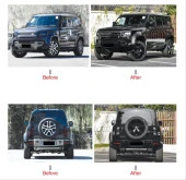 DEFENDER 2020+ İÇİN BLACK EDİTİON BODY KİT SETİ-110 LUK MODEL thumbnail 2