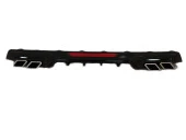 CIVIC FC5 2016-2021 IÇIN UYUMLU DIFÜZÖR KARE EGZOZ  PIANO BLACK - 1