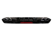 CIVIC FC5 2016-2021 IÇIN UYUMLU DIFÜZÖR KARE EGZOZ  PIANO BLACK - 6