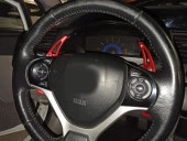 CIVIC FB7 2012-2015 IÇIN UYUMLU  PADDLE SHIFT (F1 VITES KULAKCIK)  KIRMIZI - 3