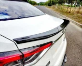COROLLA 2019-2024 IÇIN UYUMLU BAGAJ USTÜ SPOILER  YARASA TİP PIANO BLACK - 3