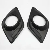 HILUX REVO 2016-2019 IÇIN UYUMLU ÖN SIS ÇERÇEVESI KAPLAMA SIYAH KALIN thumbnail 2