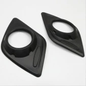 HILUX REVO 2016-2019 IÇIN UYUMLU ÖN SIS ÇERÇEVESI KAPLAMA SIYAH KALIN thumbnail 5