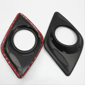 HILUX REVO 2016-2019 IÇIN UYUMLU ÖN SIS ÇERÇEVESI KAPLAMA SIYAH KALIN thumbnail 6