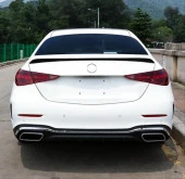 W206 C SERISI İÇİN UYUMLU 2021 C63 SPOILER PİANO BLACK thumbnail 4