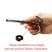 Hitit Askı Portmanto Metal Füme Vestiyer Duvar Dolap Elbise Askısı Mobilya Askılığı Aparat - 4