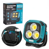Powermaster MX-W891 400K 700K Kırmızı 3 Cob Ledli 30 Watt Çok Fonksiyonlu Çalışma Lambası Mıknatıslı - 1