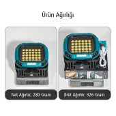 Powermaster MX-W893 4000K 7000K Kırmızı 30 Cob Ledli Çok Fonksiyonlu Çalışma Lambası - 2