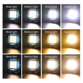 Powermaster MX-W893 4000K 7000K Kırmızı 30 Cob Ledli Çok Fonksiyonlu Çalışma Lambası - 7