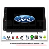 Ford Focus 5 Android Multimedya Sistemi 10 İnç (2019-2021) 2 GB Ram 32 GB Hafıza 4 Çekirdek İphone CarPlay Android Auto Navigold - 1