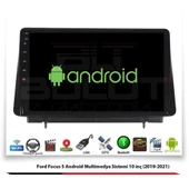Ford Focus 5 Android Multimedya Sistemi 10 İnç (2019-2021) 2 GB Ram 32 GB Hafıza 4 Çekirdek İphone CarPlay Android Auto Navigold - 2