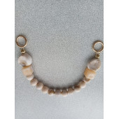 Yuvarlak Akrilik Boncuklı Pastel Renkli Çanta Sapı - 2