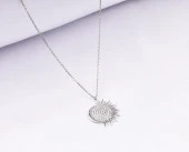 925 Ayar Kadın Gümüş (Silver)Kolye - 1