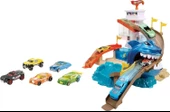Hot Wheels Renk Değiştiren Araçlar Sharky Oyun Seti - Köpek Balığı Temalı, Havuz, Su Tankı ve 1 Adet Araba Dahil - BGK04 - 5