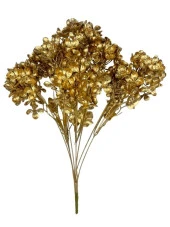 Nettenevime Yapay Çiçek Altın Gold Ortanca Demet Garnitür Dekoratif Yapay Çiçek thumbnail 1