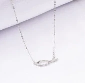 925 Ayar Kadın Gümüş (Silver)Kolye - 1
