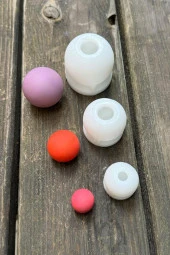 Küre Üçlü Silikon Mum Kalıp Seti thumbnail 2