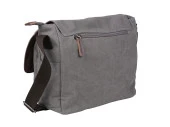 Bagacar Orjinal Kanvas Kumaş Laptop Bölmeli Unisex Çapraz Çanta Bej - 4