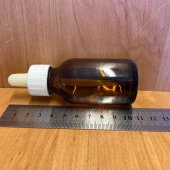 50 Ml Plastik Damlalıklı Amber Cam Şişe , 50Cc Kahverengi Cam Şişe Damlalıklı x 6 Adet thumbnail 3