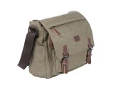 Bagacar Orjinal Kanvas Kumaş Laptop Bölmeli Unisex Çapraz Çanta Yeşil - 1