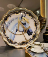 Royking Horse 2 li Yuvarlak Tepsi 39x4-34x4 cm FX 021 - 1