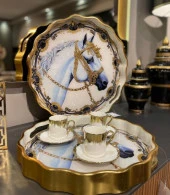 Royking Horse 2 li Yuvarlak Tepsi 39x4-34x4 cm FX 021 - 3