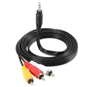 AV KABLO 3RCA AUX 3.5MM KISA JACK (TÜPLÜ TVYE HD UYDU BAĞLAR) - 2