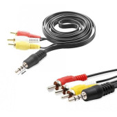 AV KABLO 3RCA AUX 3.5MM KISA JACK (TÜPLÜ TVYE HD UYDU BAĞLAR) - 4