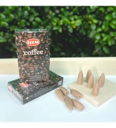 Kahve (Coffee) Back Flow Geri Akışlı Konik Tütsü Mumu 10'lu Karbonsuz thumbnail 1