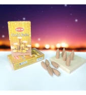 Altın Yağmur (Gold Rain) Back Flow Geri Akışlı Konik Tütsü Mumu 10'lu Karbonsuz thumbnail 1