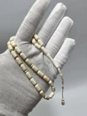 Kesme Fildişi Tesbih 12,25 Gram - Koleksiyonluk Fil Dişi Tespih thumbnail 1