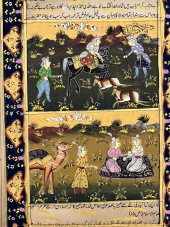 Savaş ve Diplomasi Adlı El Yapımı Minyatür Resim 30x20 cm thumbnail 2