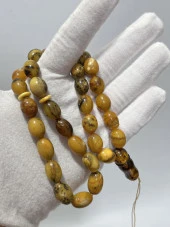 Doğal Kaya Damla Kehribar Tesbih 33lük 27 Gram thumbnail 1