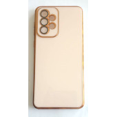 Samsung Galaxy A33 Uyumlu Parlak Yumuşak Altın Yaldızlı Kılıf thumbnail 1