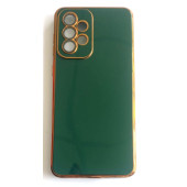 Samsung Galaxy A33 Uyumlu Parlak Yumuşak Altın Yaldızlı Kılıf thumbnail 2