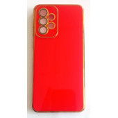 Samsung Galaxy A33 Uyumlu Parlak Yumuşak Altın Yaldızlı Kılıf thumbnail 3